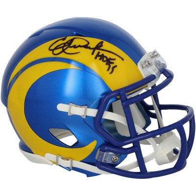 Eric Dickerson Los Angeles Rams Autographed Fanatics Authentic Riddell Speed Mini Helmet with HOF 99 Inscription