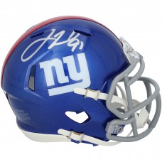 Justin Tuck New York Giants Autographed Fanatics Authentic Riddell Speed Mini Helmet