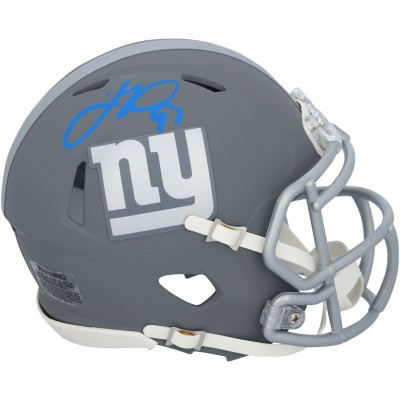 Justin Tuck New York Giants Autographed Fanatics Authentic Riddell Slate Speed Mini Helmet