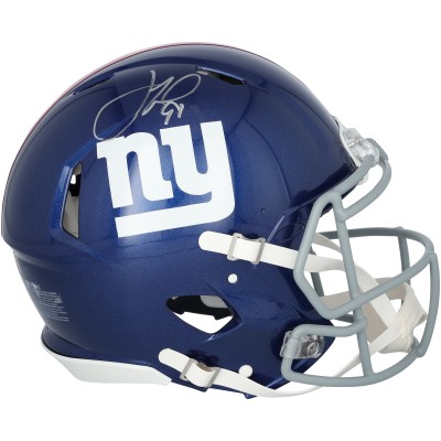 Justin Tuck New York Giants Autographed Fanatics Authentic Riddell Speed Authentic Helmet