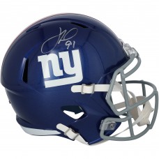 Justin Tuck New York Giants Autographed Fanatics Authentic Riddell Speed Replica Helmet