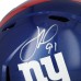 Justin Tuck New York Giants Autographed Fanatics Authentic Riddell Speed Replica Helmet