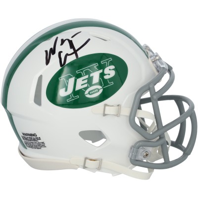 Wayne Chrebet New York Jets Autographed Fanatics Authentic Riddell White Alternate Speed Mini Helmet
