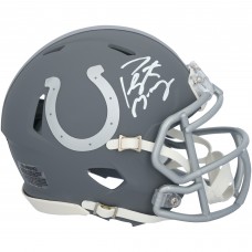 Peyton Manning Indianapolis Colts Autographed Fanatics Authentic Riddell Slate Speed Mini Helmet