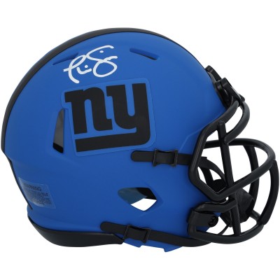 Phil Simms New York Giants Autographed Fanatics Authentic Riddell Rave Speed Mini Helmet