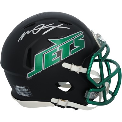 Mason Taylor New York Jets Autographed Fanatics Authentic Riddell Black Alternate Speed Mini Helmet