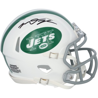 Mason Taylor New York Jets Autographed Fanatics Authentic Riddell White Alternate Speed Mini Helmet