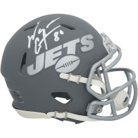 Wayne Chrebet New York Jets Autographed Fanatics Authentic Riddell Slate Speed Mini Helmet