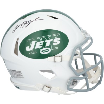 Mason Taylor New York Jets Autographed Fanatics Authentic Riddell White Alternate Speed Authentic Helmet