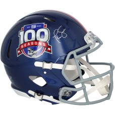 Phil Simms New York Giants Autographed Fanatics Authentic Riddell 100th Season Speed Authentic Helmet