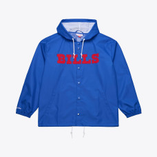 Рубашка Buffalo Bills Mitchell & Ness Royal Coaches Hooded Windbreaker Jacket Рубашка Buffalo Bills Mitchell & Ness Royal Coaches Hooded Windbreaker Jacket