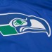 Seattle Seahawks Mitchell & Ness Royal Coaches Full-Snap Hooded Windbreaker Jacket
