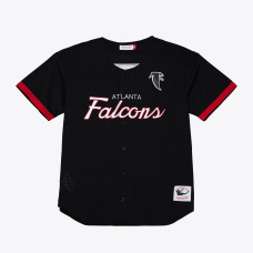 Джерси Atlanta Falcons Mitchell & Ness Black Head Coach Mesh Full-Button Fashion Джерси Atlanta Falcons Mitchell & Ness Black Head Coach Mesh Full-Button Fashion