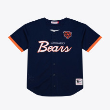 Джерси Chicago Bears Mitchell & Ness Navy Head Coach Mesh Full-Button Fashion Джерси Chicago Bears Mitchell & Ness Navy Head Coach Mesh Full-Button Fashion