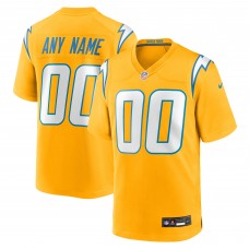 Именная джерси Los Angeles Chargers Nike Gold Alternate Charger Power Game