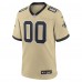 Именная игровая джерси New Orleans Saints Nike Gold Gameday Golds Alternate Game