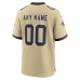 Именная игровая джерси New Orleans Saints Nike Gold Gameday Golds Alternate Game