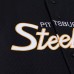 Pittsburgh Steelers Mitchell & Ness Black Head Coach Mesh Full-Button Fashion Jersey