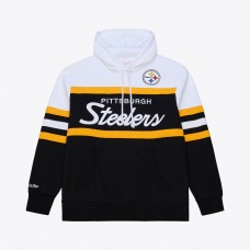 Pittsburgh Steelers Mitchell & Ness Black Head Coach Hoodie
