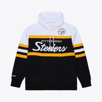 Pittsburgh Steelers Mitchell & Ness Black Head Coach Hoodie