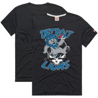 Футболка Detroit Lions Homage Charcoal NFL x Grateful Dead Tri-Blend