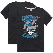 Футболка Detroit Lions Homage Charcoal NFL x Grateful Dead Tri-Blend