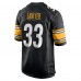 Pittsburgh Steelers Jack Sawyer Nike Black Team Game Jersey