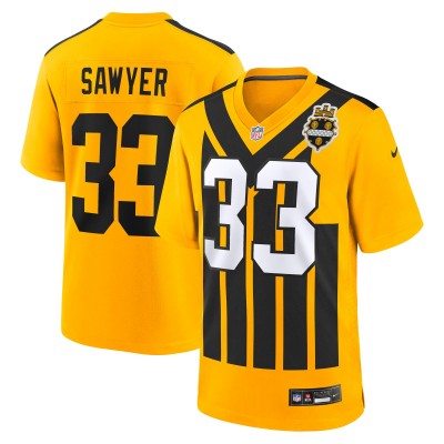 Pittsburgh Steelers Jack Sawyer Nike Gold Alternate Game Jersey