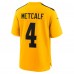 Игровая джерси Pittsburgh Steelers DK Metcalf Nike Gold Alternate 1933 Throwback Game