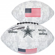 CeeDee Lamb Dallas Cowboys Autographed Fanatics Authentic Wilson 2024 Salute To Service Football