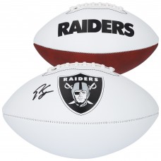 Geno Smith Las Vegas Raiders Autographed Fanatics Authentic Franklin White Panel Football