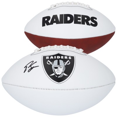 Geno Smith Las Vegas Raiders Autographed Fanatics Authentic Franklin White Panel Football