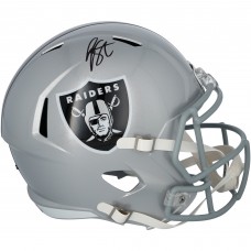 Geno Smith Las Vegas Raiders Autographed Fanatics Authentic Riddell Speed Replica Helmet