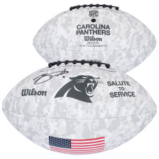 Bryce Young Carolina Panthers Autographed Fanatics Authentic Wilson 2024 Salute To Service Football Bryce Young Carolina Panthers Autographed Fanatics Authentic Wilson 2024 Salute To Service Football