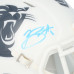 Bryce Young Carolina Panthers Autographed Fanatics Authentic Riddell 2024 Salute To Service Speed Mini Helmet