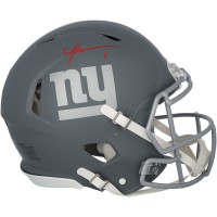 Malik Nabers New York Giants Autographed Fanatics Authentic Riddell Slate Speed Authentic Helmet