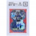 Rashod Bateman Baltimore Ravens Autographed 2021 Panini Prizm Red Ice Prizm #340 Beckett Fanatics Witnessed Authenticated 9/10 Rookie Card