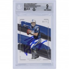 Peyton Manning Indianapolis Colts Autographed 2021 Panini Impeccable #45 #/75 Beckett Fanatics Witnessed Authenticated 9/10 Card