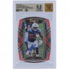 Jonathan Taylor Indianapolis Colts Autographed 2020 Panini Select Red Prizm Die Cut #253 Beckett Fanatics Witnessed Authenticated 9.5/10 Rookie Card