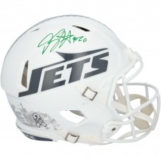 Breece Hall New York Jets Autographed Fanatics Authentic Riddell 2024 Salute To Service Speed Authentic Helmet Breece Hall New York Jets Autographed Fanatics Authentic Riddell 2024 Salute To Service Speed Authentic Helmet