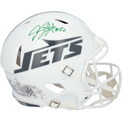 Breece Hall New York Jets Autographed Fanatics Authentic Riddell 2024 Salute To Service Speed Authentic Helmet