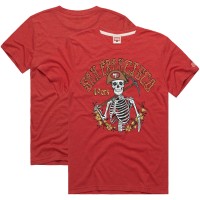 San Francisco 49ers Homage Scarlet NFL x Grateful Dead Tri-Blend T-Shirt