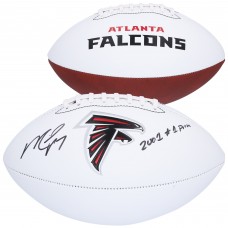 Michael Vick Atlanta Falcons Autographed Fanatics Authentic Franklin White Panel Football with 2001 #1 Pick Inscription