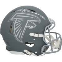 Michael Vick Atlanta Falcons Autographed Fanatics Authentic Riddell Slate Speed Authentic Helmet with 2001 #1 Pick Inscription