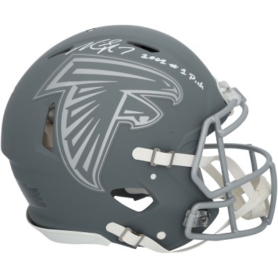 Michael Vick Atlanta Falcons Autographed Fanatics Authentic Riddell Slate Speed Authentic Helmet with 2001 #1 Pick Inscription