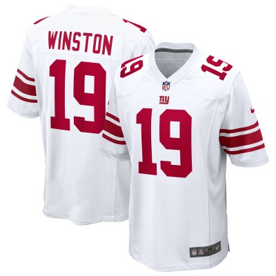 New York Giants Jameis Winston Nike White Game Jersey