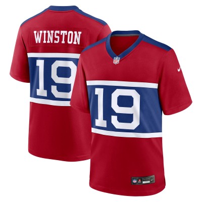 New York Giants Jameis Winston Nike Century Red Alternate Game Jersey