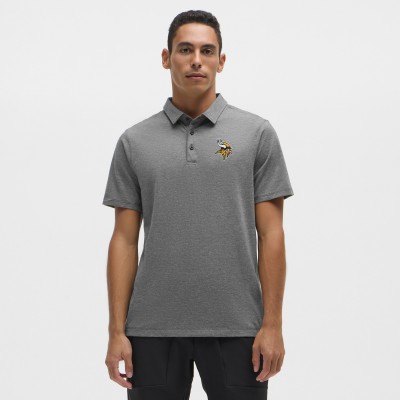Minnesota Vikings lululemon Heather Black Evolution Polo