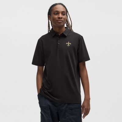 New Orleans Saints lululemon Black Evolution Polo