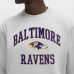 Свитшот Baltimore Ravens lululemon Heathered Silver Drop Steady State